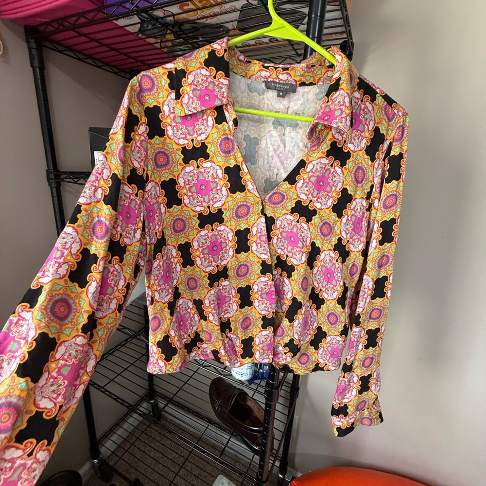Haute Hippie Multicolor Patterned Top - Picture 2 of 4
